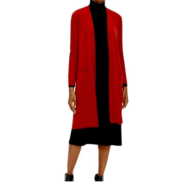 Eileen Fisher NWOT Ultra Fine Merino Cardigan In Responsible Wool Size M - Picture 1 of 8